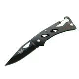 magicool A1103b Siyah Kamp Çakı 15 Cm - Kancalı Metal Saplı