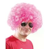 magicool Açık Pembe Renk Kıvırcık Afro Bonus Peruk