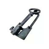 Magicool Antika Tarz Dekoratif Pirinç Anahtar Kapı Tokmağı, Taktak - 170X60MM, Oksit
