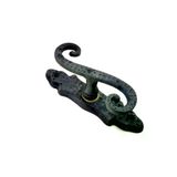 Magicool Antika Tarz Dekoratif Pirinç Kıvrık Pencere Kolu - 130X33 Mm, Oksit
