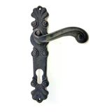 Magicool Antika Tarz Dekoratif Pirinç Okyanus Banyo Kapı Kolu - 230X46 Mm, Oksit