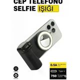Magicool Bluetooth Manyetik Telefon Yapıştırma Kavrama Halka Dolgu Işığı Ile Magsafe Selfie Klips