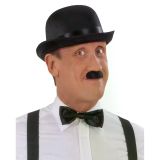 magicool Charlie Chaplin Stil Yetişkin Şapkası – Siyah Melon Parti Şapkası
