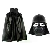 magicool Çocuk Boy Yıldız Savaşları Star Wars Darth Vader Maskesi ve 90 cm Pelerin Seti Siyah