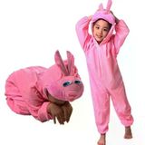 magicool Çocuk Tavşan Kostümü Pembe Renk 2-3 Yaş 80 Cm