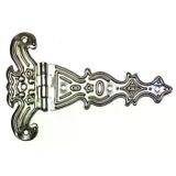 magicool Dekoratif, Sac Tek Kuyruklu Menteşe - 69x102 Mm, Büyük, Nikel, 100 Adet