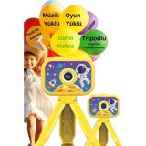 magicool Dijital Fotoğraf Makinesi Çocuk Mini 1080p Hd Kamera Selfie Tripotlu Ön Arka Kamera
