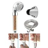 Magicool Filtreli ve Su Tasarruflu Arıtmalı Duş Başlığı Seti Boncuklu Başlık Hortum ve Mafsal Set
