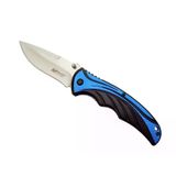magicool Handsome 454 Mavi Kamp Çakı 20cm - Yarı Otomatik, Kemerlikli