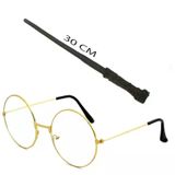 magicool Harry Potter Asası 30 Cm Ve Metal Harry Potter Gözlüğü