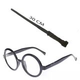 magicool Harry Potter Asası 30 Cm Ve Siyah Çerçeveli Harry Potter Gözlüğü Seti