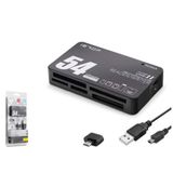 Magicool iETOP TC209 USB Type-C All in One Kart Okuyucu SD MicroSD MMC MS 480 Mbps Siyah (KDO)