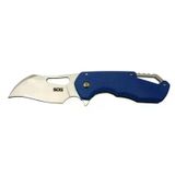 magicool İsonzo 1396bl Mavi Kamp Çakı 18cm - Yarı Otomatik, Kemerlikli, Kutulu