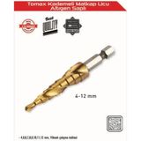 Magicool Kademeli Matkap Ucu 4-12 mm Arası - Altıgen Saplı