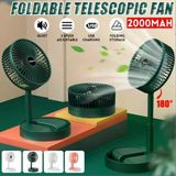 Magicool Katlanır Teleskopik Zemin Fanı Yaz Sessiz Öğrenci Masaüstü Fan USB Şarj Edilebilir Taşınabilir Ev Mini Hava Soğutucu