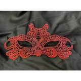 magicool Kırmızı Dantel Masquerade Maskesi Çift Taraflı 10 No