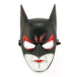 magicool Kırmızı Gözlü Siyah Batman Maske - Lastikli Batgirl Maskesi 28x17 Cm