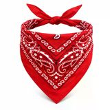 magicool Kırmızı Kovboy Fuları Çocuk Bandana Western Desenli Boyun Fuları