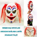 magicool Kızıl Saçlı Joker Palyaço Maskesi