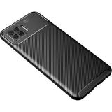 Magicool Oppo A73 Kılıf Auto Focus Karbon Kapak - Siyah
