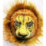 magicool Peluş Aslan Maskesi Kahverengi Yeleli Mega Peluş 33 No