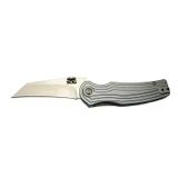 magicool Pinkerton 0689 Gri Kamp Çakı 18cm - Yarı Otomatik, Kemerlikli, Kutulu