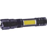 Magicool PS-354 Şarjlı El Feneri Zoomlu, Yan Cob Aydınlatmalı Kırmızı Ikaz Işıklı ve Mıknatıslı