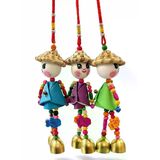 magicool Renkli Boncuklu Şapkalı Bebek Rüzgar Çanı Alk5383
