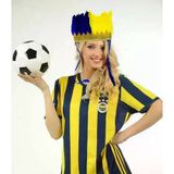 magicool Sarı Lacivert Taraftar Tüylü Saç Bandı