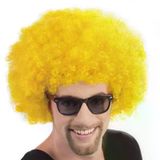 magicool Sarı Renk Kıvırcık Afro Bonus Peruk
