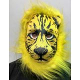 magicool Sarı Yeleli Sarı Saçlı Aslan Maskesi Mega Peluş 2 No