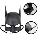 magicool Siyah Renk Çocuk Boy Arkadan Lastikli Batman Maskesi A Kalite 20x14 Cm