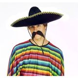 magicool Sombrero Meksika Şapkası Mariachi Altın Şeritli Yetişkin Boy