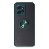 Magicool Xiaomi Redmi Note 12 4g Kılıf Montreal Yüzüklü Silikon Kapak - Yeşil