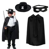 magicool Zorro Pelerini Şapkası Ve Maske Seti Çocuk Boy