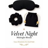 Magicpink Velvet Night Midnight Bloom Mini Night Set – Uyku Göz Bandı, Kese ve Toka 3lü Set