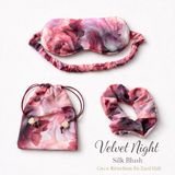 Magicpink Velvet Night SilkBlush Mini Night Set (Uyku Gözlüğü, Toka ve Kese) - SilkBlush (İpek)