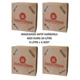 Magıcsand Aktif Karbonlu 6 Litre × 4 Adet Kedi Kumu