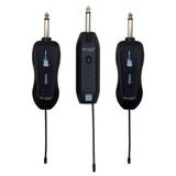 Magicvoice Gitar Tip Kablosuz Enstrüman Mikrofonu Üçlü Set Kablosuz Mikrofon 6.3 mm Jack Girişli 30 Mt. Çekim Mesafe