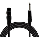 Magicvoice Ld379 Xlr Canon Dişi 6.3 mm Mono Erkek 1 Metre Ses Müzik Aletleri Kablosu