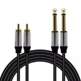 Magicvoice Ld398 2X 6.3 Mm Mono Erkek - 2X Rca Erkek 5 Metre Kablo