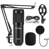 Magicvoice M-800U, Profesyonel Kondanser Yayıncı Mikrofonu, Ses Kaydı, Podcasting, YouTube, Karaoke, Oyun Akışı, (+48V Phantom Power Uyumlu)