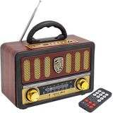 Magicvoice MV-114BT USB/SD/FM/Destekli Tek Hop LU Nostaljik Radyo Çok Renkli Bluetooth Hoparlör