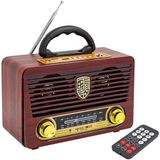 Magicvoice MV-115BT USB - Sd - Fm - Bluetooth Destekli Nostaljik Radyo - Renkli