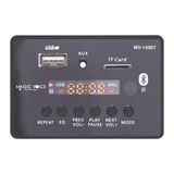 Magicvoice MV-14907 Usb-Sd-Aux-Bluetooth Kumandalı Ekranlı Oto Teyp Çevirici Dijital Player Board - 0 - Siyah