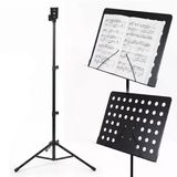 Magicvoice Mv-19498 Katlanabilir Tripod Nota Sehpası Perfore Standı Konser Orkestra Tipi Yükseklik Ayarlı (50-150Cm)