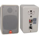 Magicvoice Mv-21 10 cm 40 Watt Komütatörlü Hat Trafolu Beyaz Sütun Hoparlör (2'li Takım) - Çok Renkli