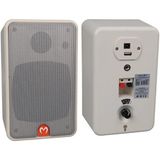 Magicvoice Mv-21 10 cm 40 Watt Komütatörlü Hat Trafolu Beyaz Sütun Hoparlör (2’li Takım) - Standart