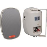 Magicvoice Mv-22 12 cm 40 Watt Komütatörlü Hat Trafolu Krem Beyaz Sütun Hoparlör (2'li Takım) - Siyah