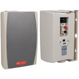 Magicvoice Mv-24 13 cm 50 Watt Komütatörlü Hat Trafolu Krem Beyaz Sütun Hoparlör (2'li Takım) - Çok Renkli